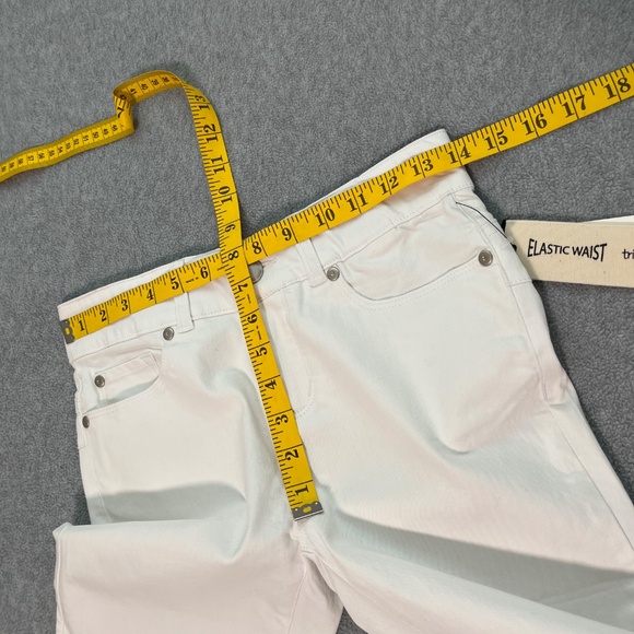 Tribal Womens White Ankle Jeans size 0 Skinny Preppy Minimalist Capsule - Picture 3 of 8